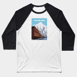 Colorado, USA.Retro travel poster Baseball T-Shirt